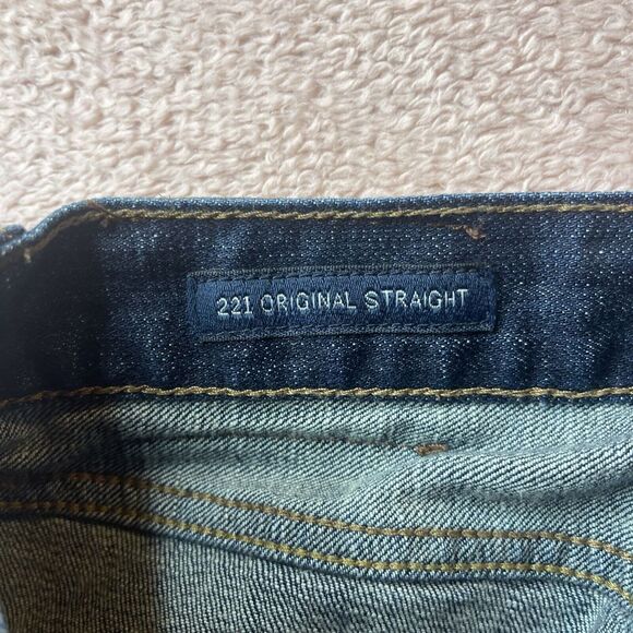 Lucky Brand LA 221 Original Straight Jeans Men's Size 36 x 32 Dark Wash #30 - Picture 4 of 7